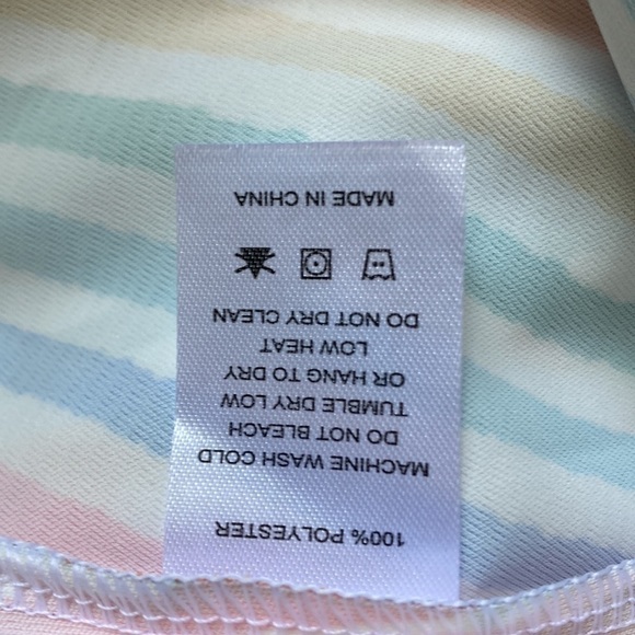 Smith & Quinn NWT Striped Dress Multicolor Stripe Puff Short Sleeve Button Front - Picture 11 of 14